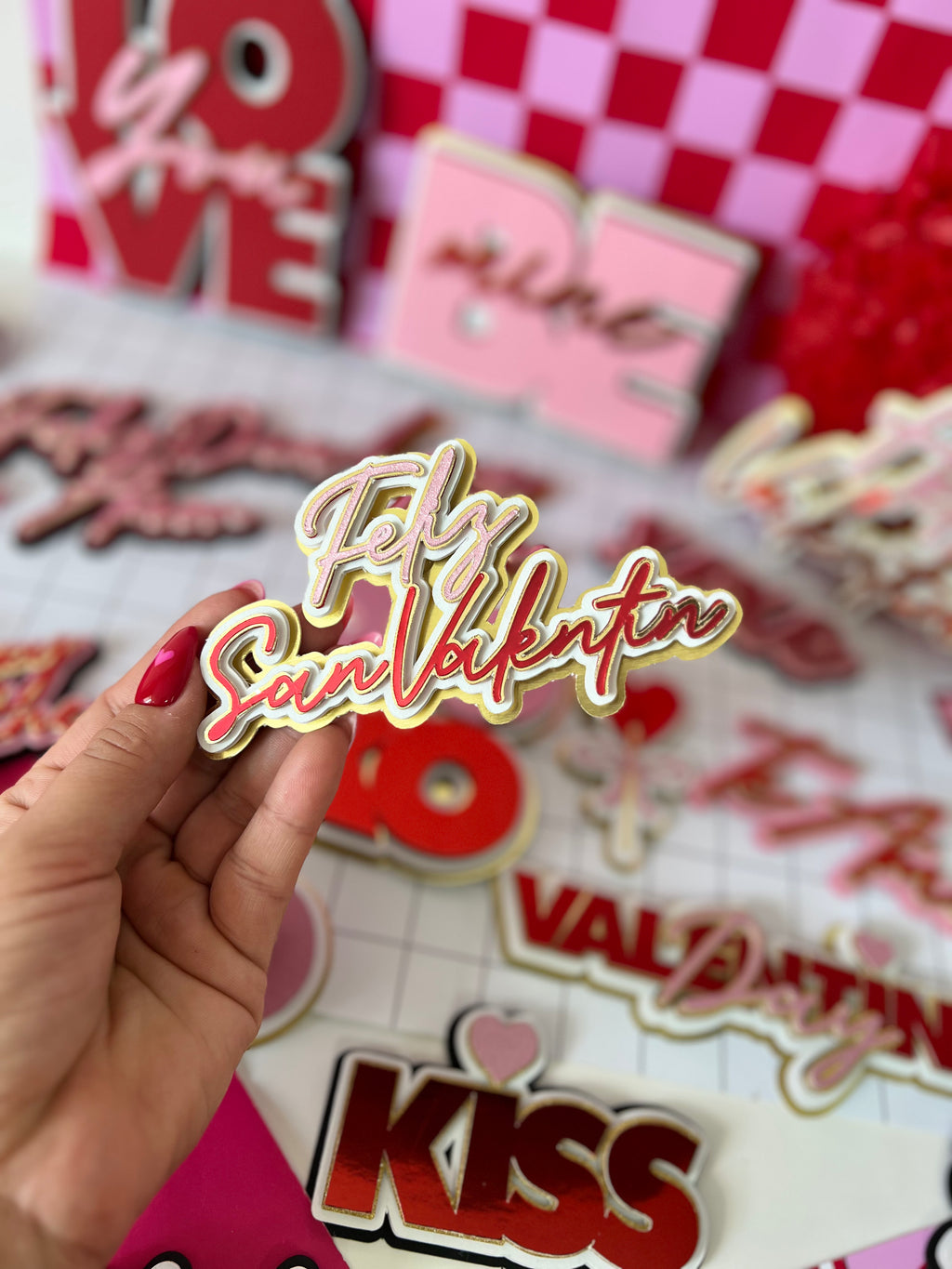 CAKE TOPPER SAN VALENTIN COQUETTE