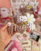 CAKE TOPPERS DÍA DE LAS MADRES MARGARITAS