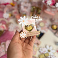 CAJA CORAZON FERRERO DÍA DE LAS MADRE MARGARITAS