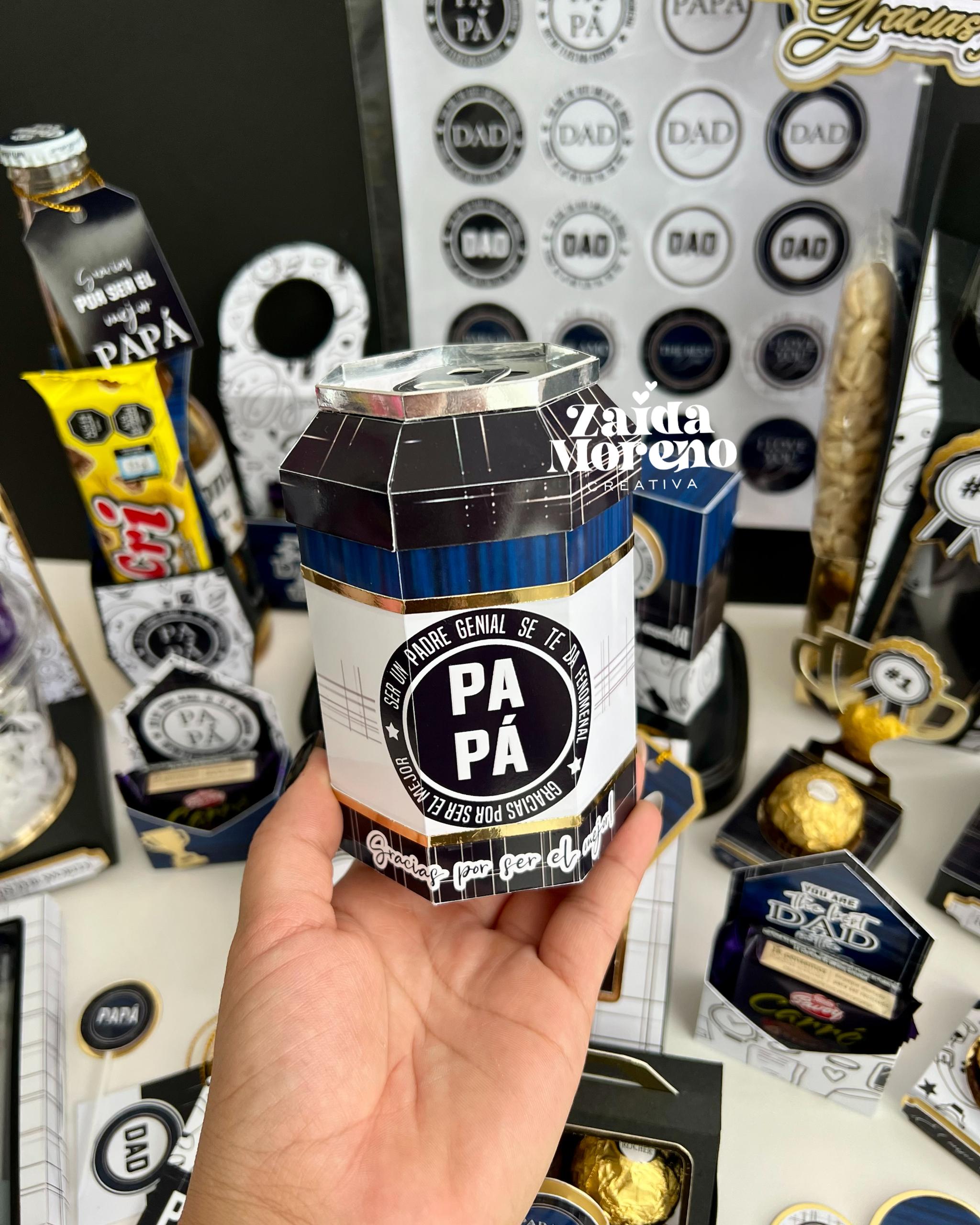CAJA LATA DE CERVEZA DÍA DEL PADRE
