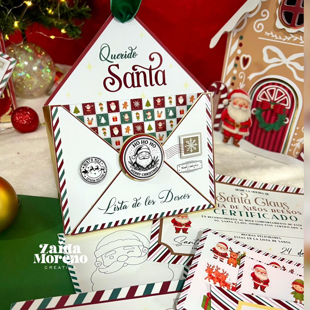 CARTA A SANTA CAJITA COLGANTE MÁGICA NAVIDAD