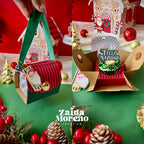 CAJA PORTA CUPCAKE MÁGICA NAVIDAD
