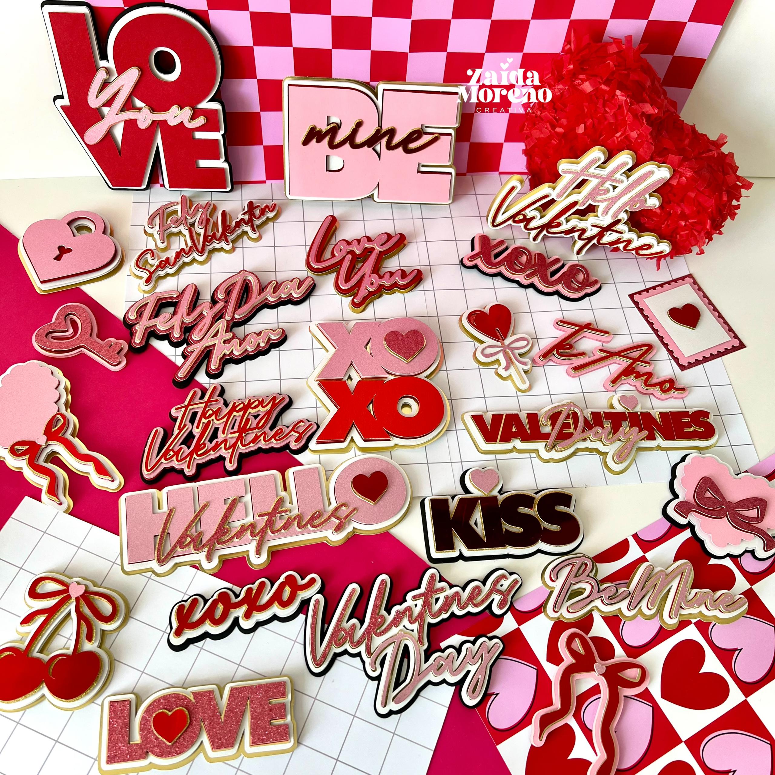 CAKE TOPPER SAN VALENTIN COQUETTE