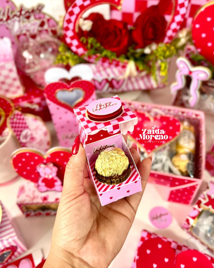 CAJITA PLEGABLE PORTA FERRERO VAELNTINE´S DAY
