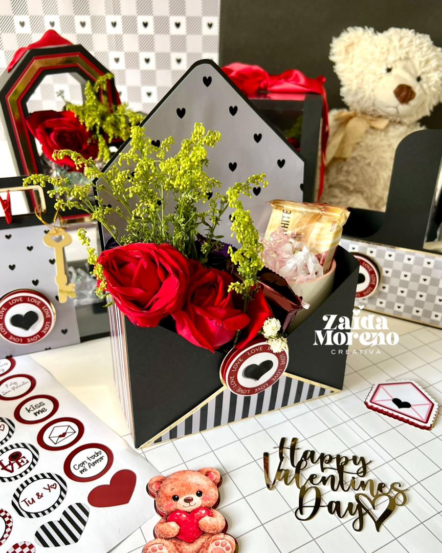 CAJA TIPO SOBRE SAN VALENTÍN DELUXE