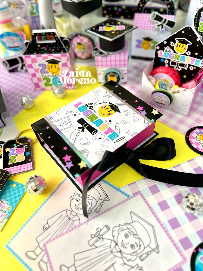CAJA TIPO LIBRO HAPPY GRAD