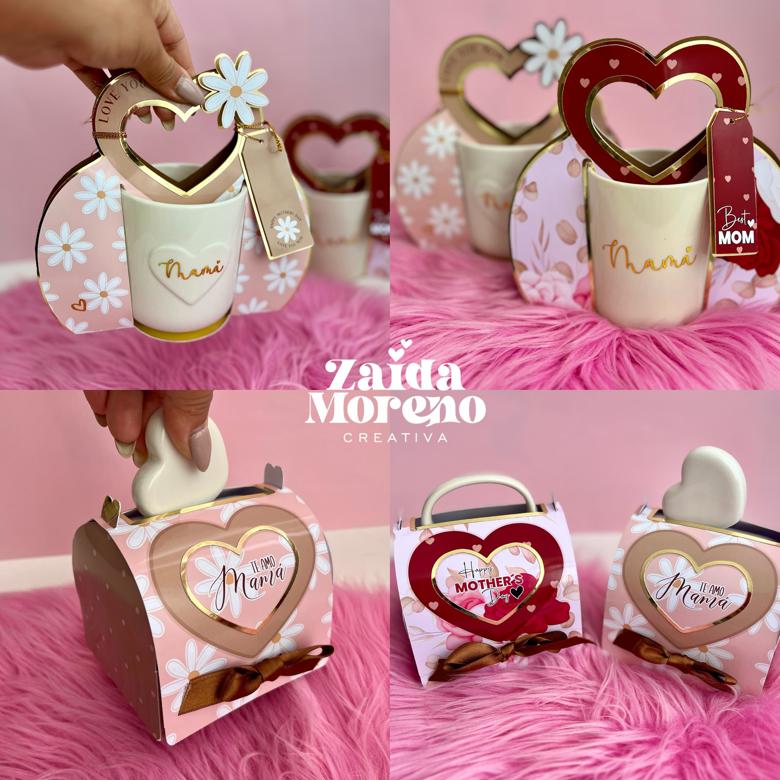 CAJAS PARA TAZAS DÍA DE LAS MADRES