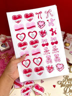 STICKERS - MINI TOPPERS SAN VAÑENTÍN COQUETTE