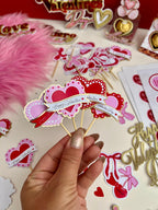 STICKERS - MINI TOPPERS SAN VAÑENTÍN COQUETTE