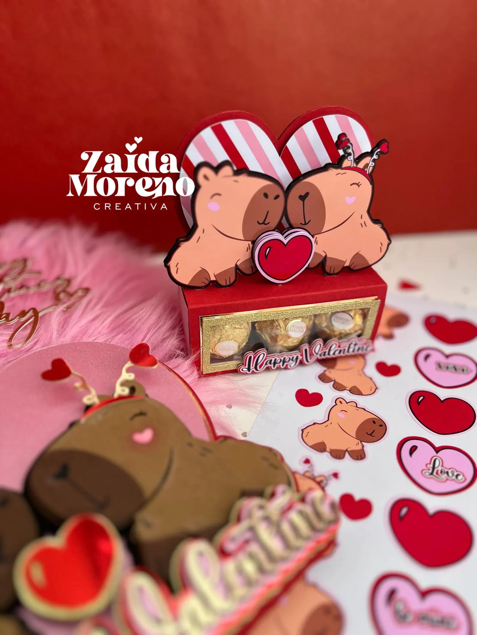 CAJA PORTA FERRERO CAPIBARASAN VALENTÍN