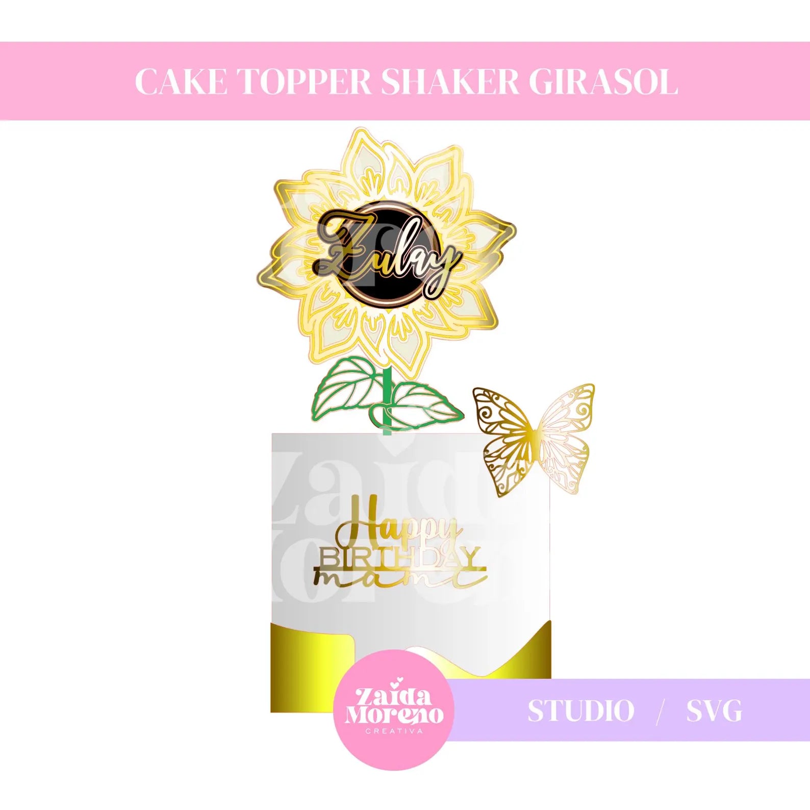 CAKE TOPPER GIRASOL