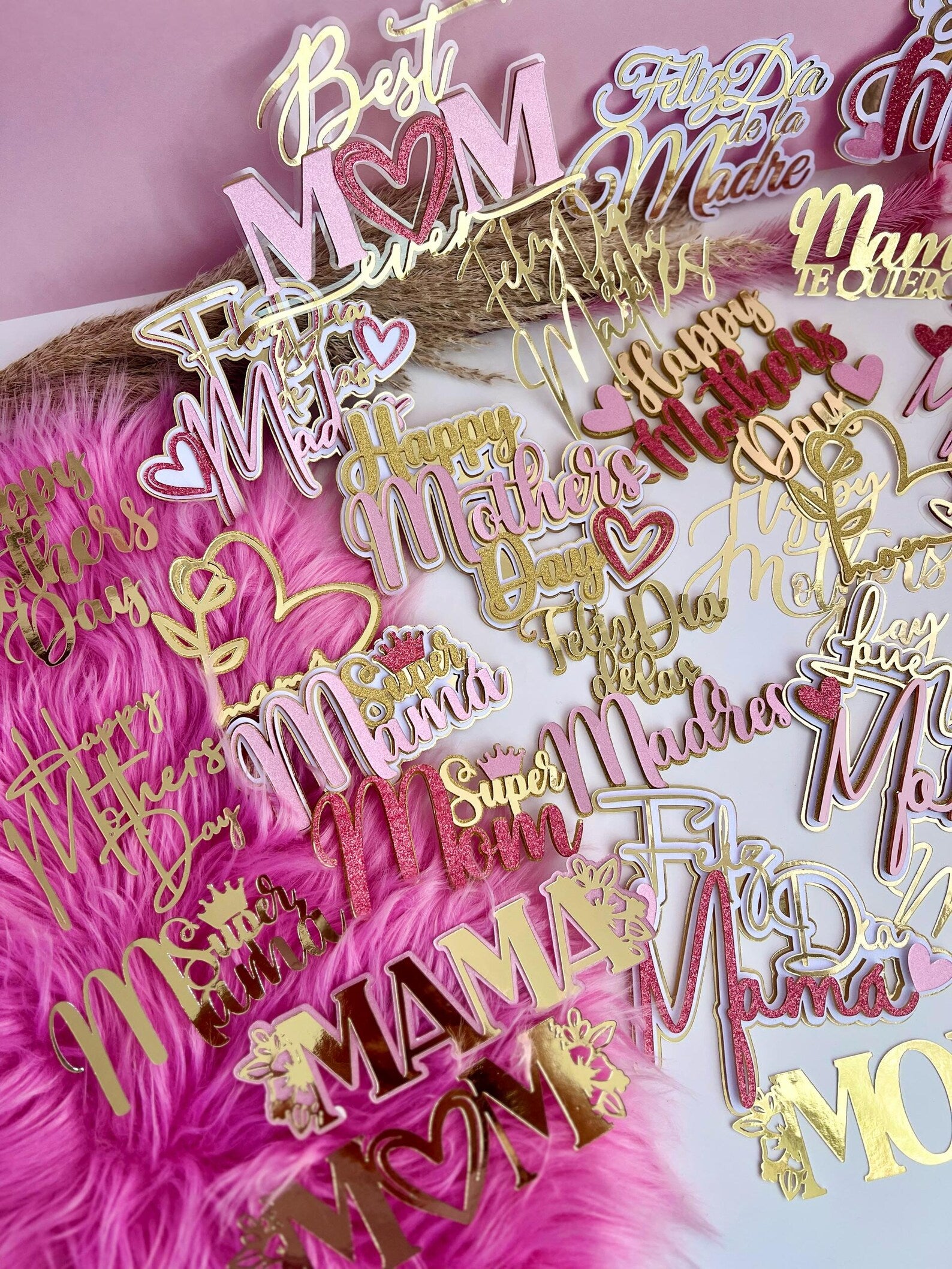 COLECCIÓN CAKE TOPPERS GENÉRICOS DÍA DE LA MADRE