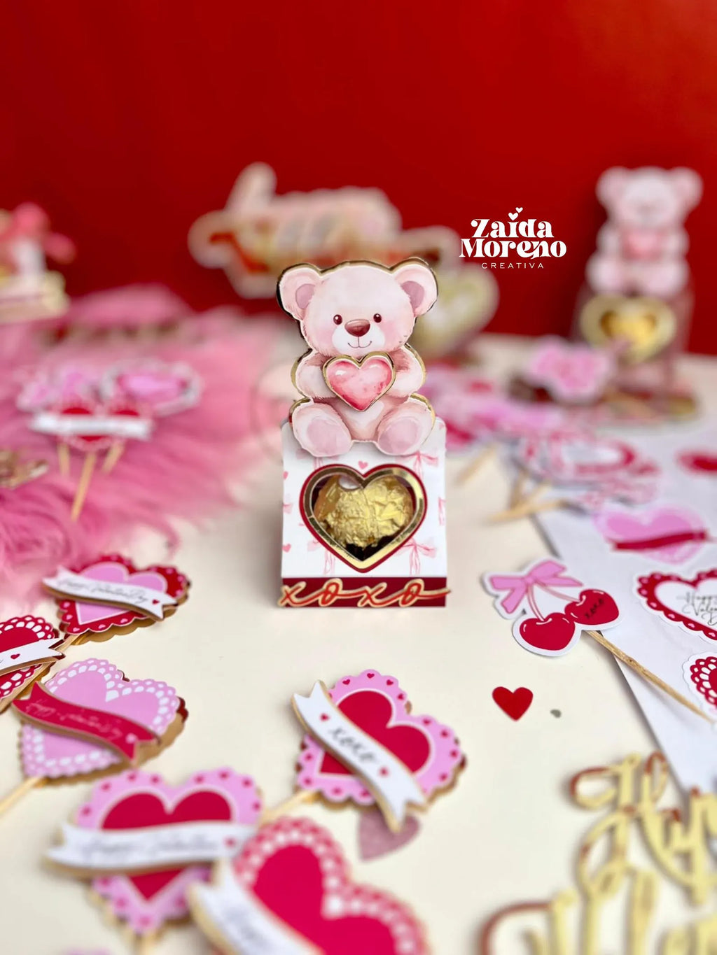 CAJA PORTA FERRERO OSO SAN VALENTÍN